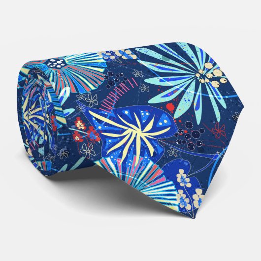 Cravate tropical Abstrait (Roulé)