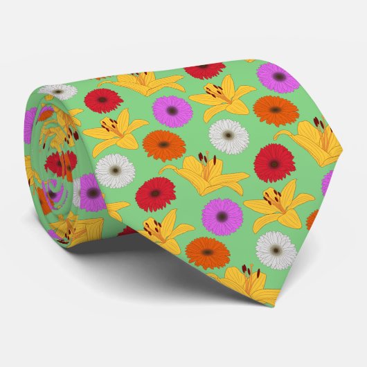 Cravate Tropical Blossom (Roulé)