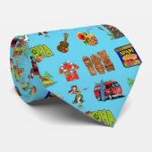 Cravate tropical hawaïen (Roulé)