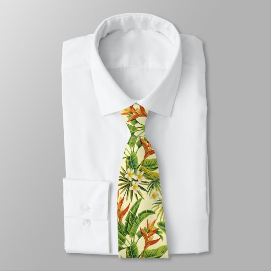 Cravate Tropical Hawaïen Surrender (Attaché)