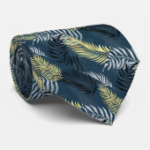 CRAVATE TROPICAL HAWAIIAN TURQUOISE BLUE MENS (Roulé)