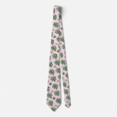 Cravate Tropical Leaves Pattern Wedding Party Dancing  (Devant)