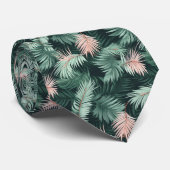 Cravate Tropical Paradise Palm Feuille Motif (Roulé)