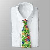 Cravate Tropical pattern neck tie (Attaché)