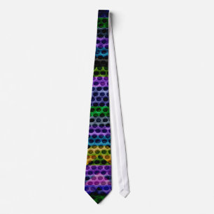 Cravate Trou Chevron Peint
