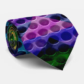 Cravate Trou Chevron Peint (Roulé)