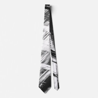 Cravate Trucs de peinture noir et blanc Ombre