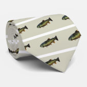 Cravate Truite en beige (Roulé)