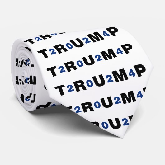 Cravate Trump 2024 bleu (Roulé)