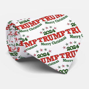 Cravate TRUMP 2024 Merry Christmas Neck Tie