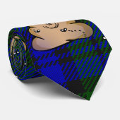 Cravate trump plaid poop (Roulé)