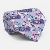 Cravate Trumpet Music Notes Fragments (Roulé)