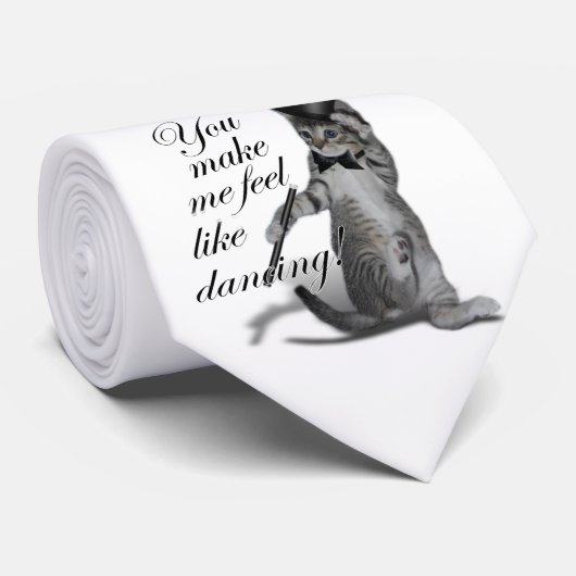 Cravate Tu me fais sentir comme Danser ! Tap Chat de danse (Roulé)