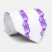 Cravate Tuba pourpre (Roulé)