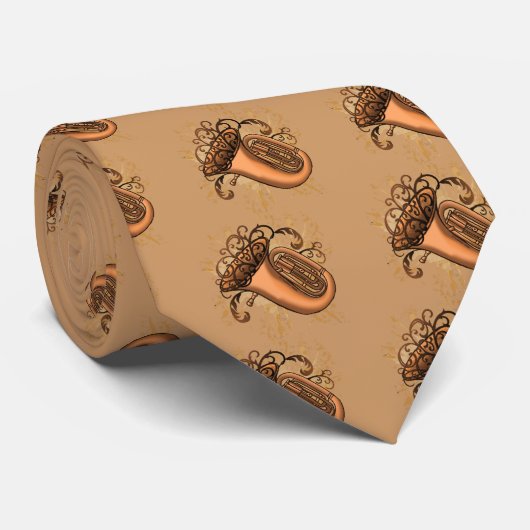 Cravate Tuba Tie à Tourbillon (Roulé)