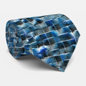 Cravate Tuile de céramique rustique gris-gris virtuelle av (Roulé)