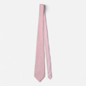 Cravate Tuile en filigrane gothique complexe rose (Devant)