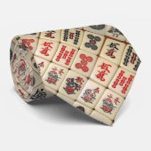 Cravate Tuiles de Mahjong (Roulé)