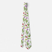 Cravate Tulipe Fleur Colorée Moderne (Dos)