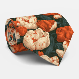 Cravate Tulipe Imprimé Vêtements pour Hommes Mariage Vinta