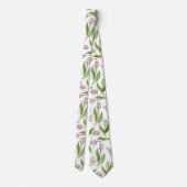 Cravate Tulipe rose moderne (Dos)
