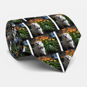 Cravate Tulipes de Poméranie (Roulé)