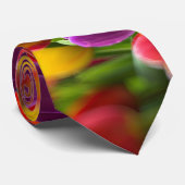 Cravate Tulipes lumineuses (Roulé)