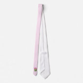 Cravate Tulipes Pastel Rose (Dos)