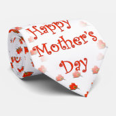 Cravate Tulipes pour la fête des mères (Roulé)