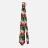 Cravate Tulipes roses (Devant)