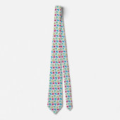 Cravate Tumbling Neo Memphis Style Formes Motif (Devant)