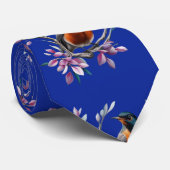 Cravate Turdus migratorius Surrounded By Mountain Laurel (Roulé)