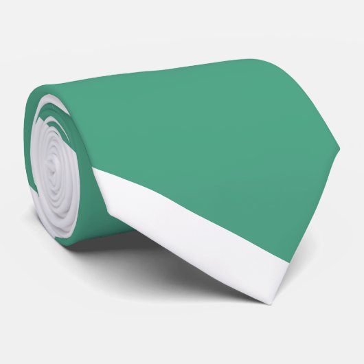 Cravate Turf Green et White Broad University Stripe (Roulé)