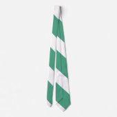 Cravate Turf Green et White Broad University Stripe (Dos)