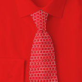 Cravate Turkey Flag Brick Pattern