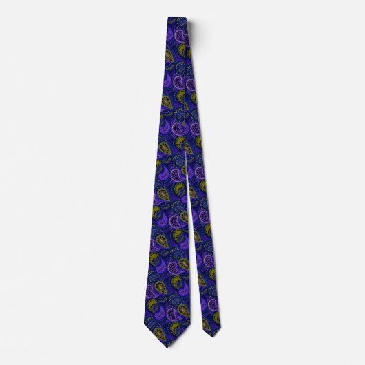 Cravate Turkish cucumbers abstract polka dot pattern  (Devant)