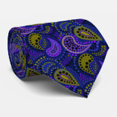 Cravate Turkish cucumbers abstract polka dot pattern  (Roulé)