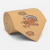 Cravate turquie drôle effrayée (Roulé)