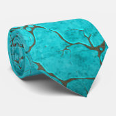 Cravate turquoise (Roulé)