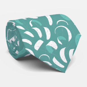 Cravate Turquoise Blue Kiteboarding Surf à motifs