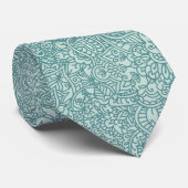 Cravate Turquoise Blue Paisley (Roulé)