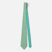Cravate Turquoise Blues Alternative Diamond Motif (Devant)