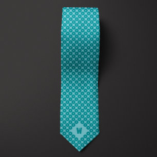 Cravate Turquoise Cog Décontracté