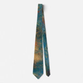 Cravate Turquoise Cooper Patina (Devant)