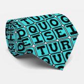 Cravate Turquoise, Couleur (Roulé)