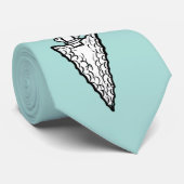 Cravate Turquoise de la flèche amérindienne (Roulé)