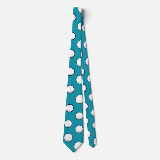 Cravate Turquoise Dotée Mens (Devant)