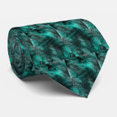 Cravate turquoise et noire (Roulé)
