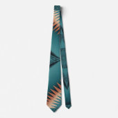 Cravate Turquoise Navajo Peach Sunburst (Devant)