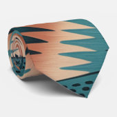 Cravate Turquoise Navajo Peach Sunburst (Roulé)